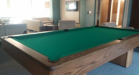 pool table in Babcock Hall